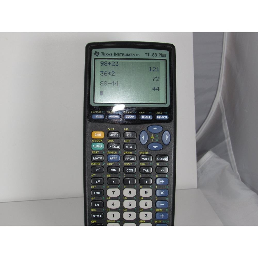 Texas Instruments TI-83 Plus Scientific Calculator & BA II Plus - Lot Of 2 - Picture 2 of 8